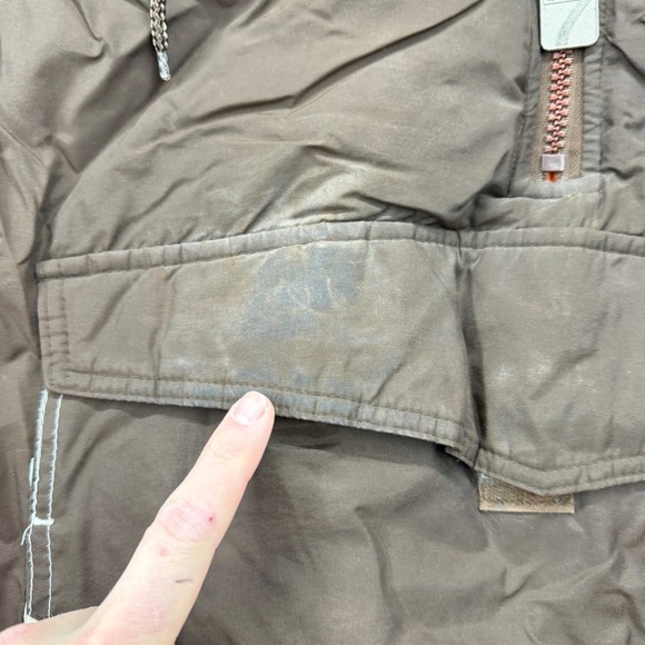 Vintage Logo 7 Cleveland Browns NFL Puffer Jacket Brown Orange Mens Large 90s - Picture 4 of 9